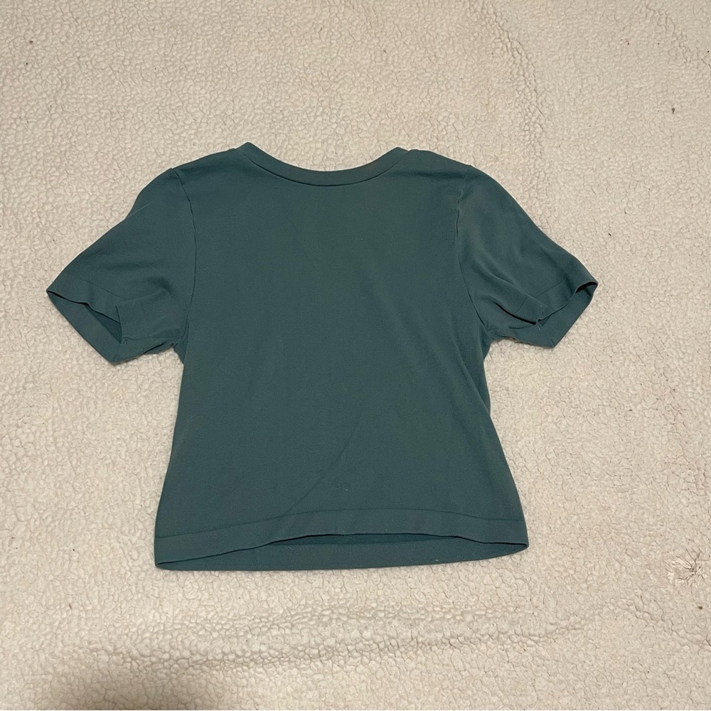 a new day Teal Short Sleeve Top